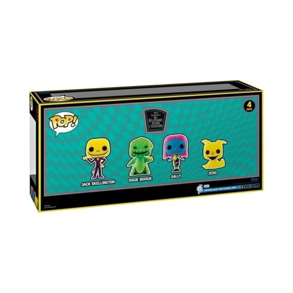 Funko Pop 4-Pack [ Jack Skellington + Oogie Boogie + Sally + Zero] NEW - Picture 4 of 5